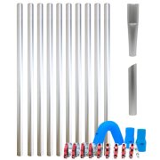 Gutter Vacuum Pole Kit - Lightweight Aluminium - 20 foot / 6m - diameter 51mm