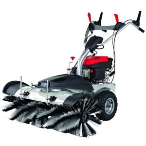 Lumag KM1000E 100cm 3-in-1 Petrol Road Brush / Sweeper - Self-Propelled, Electric Start