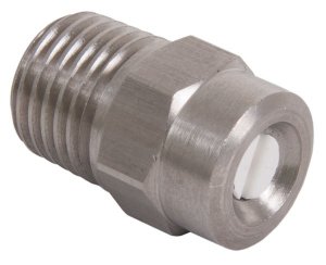 15&deg; 1/4" Stainless Steel High Pressure Nozzle - 500 Bar / 7250 Psi - 04