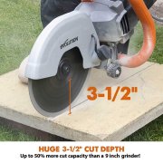 Evolution R230DCT 230mm 9" Electric Disc Cutter Concrete Saw with Diamond Blade
