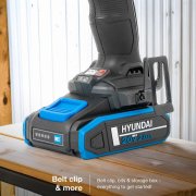 Hyundai S01-T2B - 20V Cordless 65Nm Hammer Drill + 230Nm Impact Driver + 2 x 2.0Ah Batteries and Charger