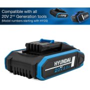 Hyundai BI20-2 2Ah Li-Ion Replacement Battery for 2nd Generation 20v Range