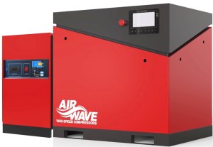 Airwave VARI-Speed, Variable Speed Compressor, 10hp/7.5Kw-400V, 40 CFM, 6-10 Bar Floor Mounted & Dryer, MK2