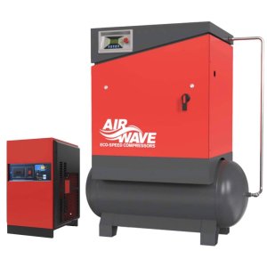 Airwave ECO-Speed, Fixed Speed Compressor, 15hp/11Kw-400V, 57 CFM, Max 10 Bar, 300L Tank + Floor Dryer
