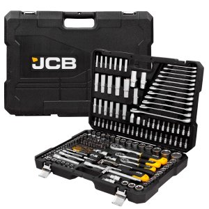 JCB 216 Piece Socket and Bit Set, Chrome Vanadium Steel