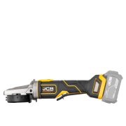 JCB Pro 18V Flat Head Angle Grinder, 5" / 125mm, Digital Speed Control, Paddle Switch and Brushless (Bare Tool)