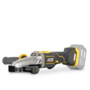 JCB Pro 18V Flat Head Angle Grinder, 5" / 125mm, Digital Speed Control, Paddle Switch and Brushless (Bare Tool)