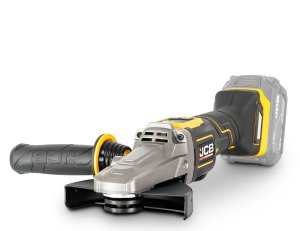 JCB Pro 18V Flat Head Angle Grinder, 5" / 125mm, Digital Speed Control, Paddle Switch and Brushless (Bare Tool)