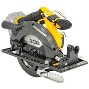 JCB Pro 18V Circular Saw 185mm, 60mm Cut Depth, Aluminium Base, Incl. 2 Blades (Bare Tool)