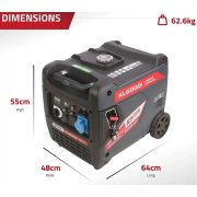 Excel Power XL6000i 6kW Petrol Inverter Generator