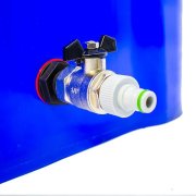 240 Litre Mobile Water Wheelie Bin Buffer Tank with Overflow Cut-Off
