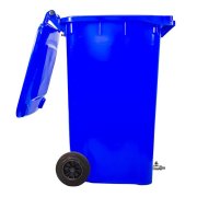 240 Litre Mobile Water Wheelie Bin Buffer Tank with Overflow Cut-Off