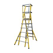 MultiLyte Glassfibre Telescopic Platform Ladder 7-11 Step