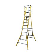 MultiLyte Glassfibre Telescopic Platform Ladder 7-11 Step