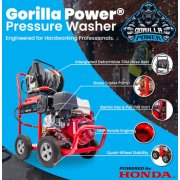 Kiam Gorilla Power Honda GX390 Engined 3200 Psi Petrol Pressure Washer - 21lpm