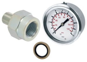 0-250Bar / 3600Psi Pressure Gauge Kit for 1/8" Gauge Port in Pump Head