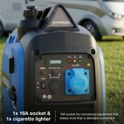 Hyundai HY3900Si Power Products  3.3kW Inverter Generator, Silent Suitcase Style, Recoil Start