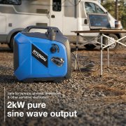 Hyundai HY2350Si 79.7cc 2kW Inverter Generator, Silent Suitcase Style, Recoil Start