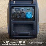 Hyundai HY6250SEi 5.5kW / 5500W Inverter Generator, Electric Start, Pure Sine Wave