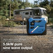 Hyundai HY6250SEi 5.5kW / 5500W Inverter Generator, Electric Start, Pure Sine Wave
