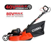 Cobra RM51SP80VX 20" Battery Powered Lawnmower with Rear Roller