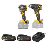 JCB Pro 18V Cordless 2-Piece Power Tool Kit JCB-18PKIT-1