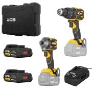 JCB Pro 18V Cordless 2-Piece Power Tool Kit JCB-18PKIT-1