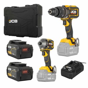 JCB Pro 18V Cordless 3-Piece Power Tool Kit JCB-18PKIT-3
